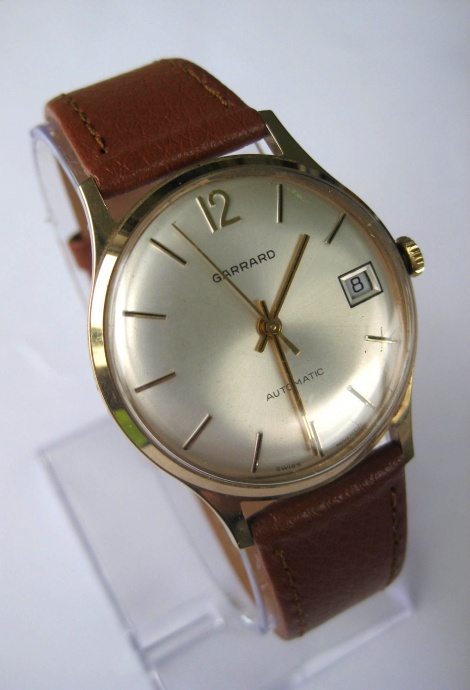 GARRARD 9ct Gold Vintage 1979 Automatic Gents wristwatch